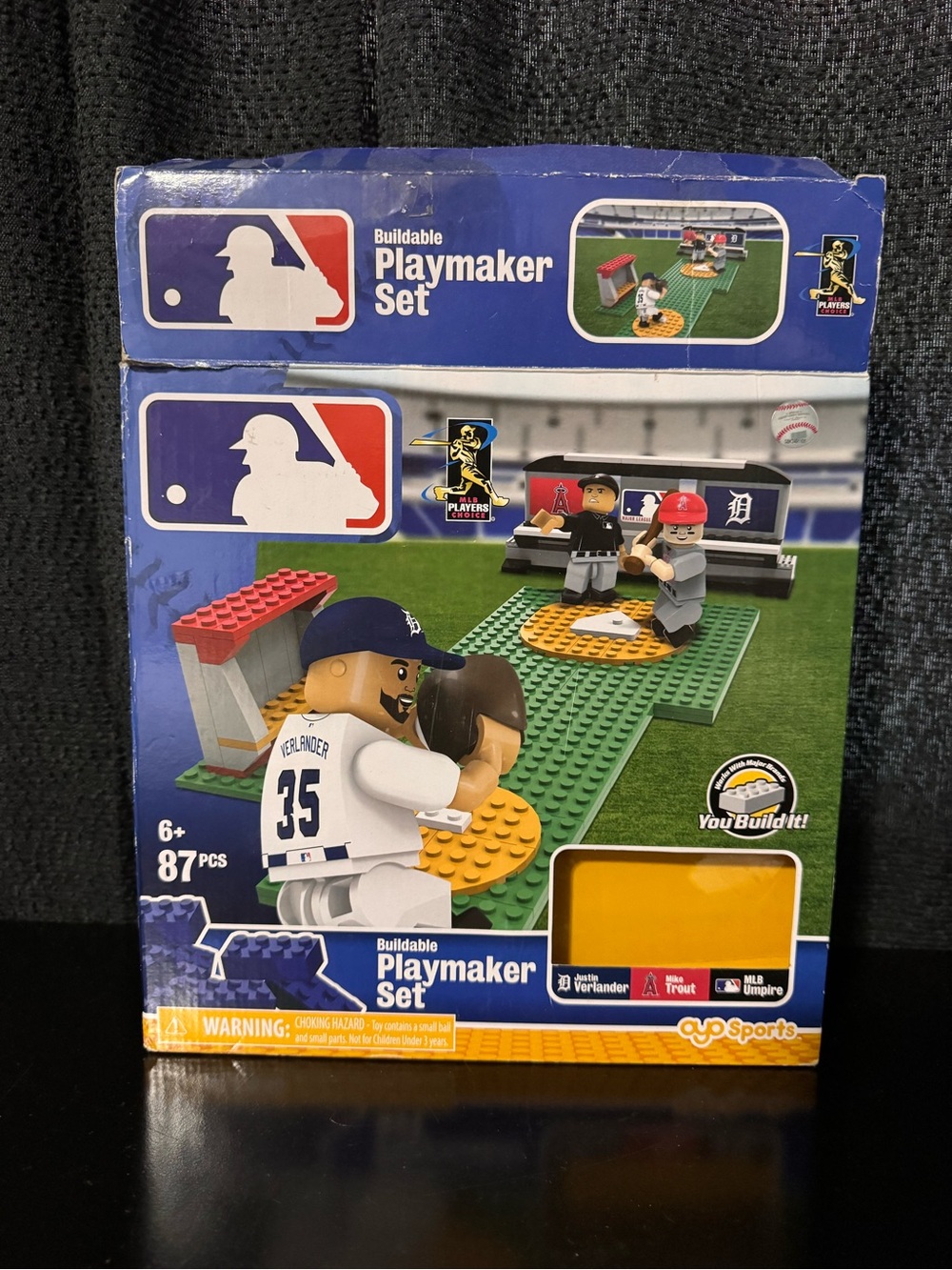 MLB Buildable Toy Set Tigers vs Angels (6 missing pieces see full description)